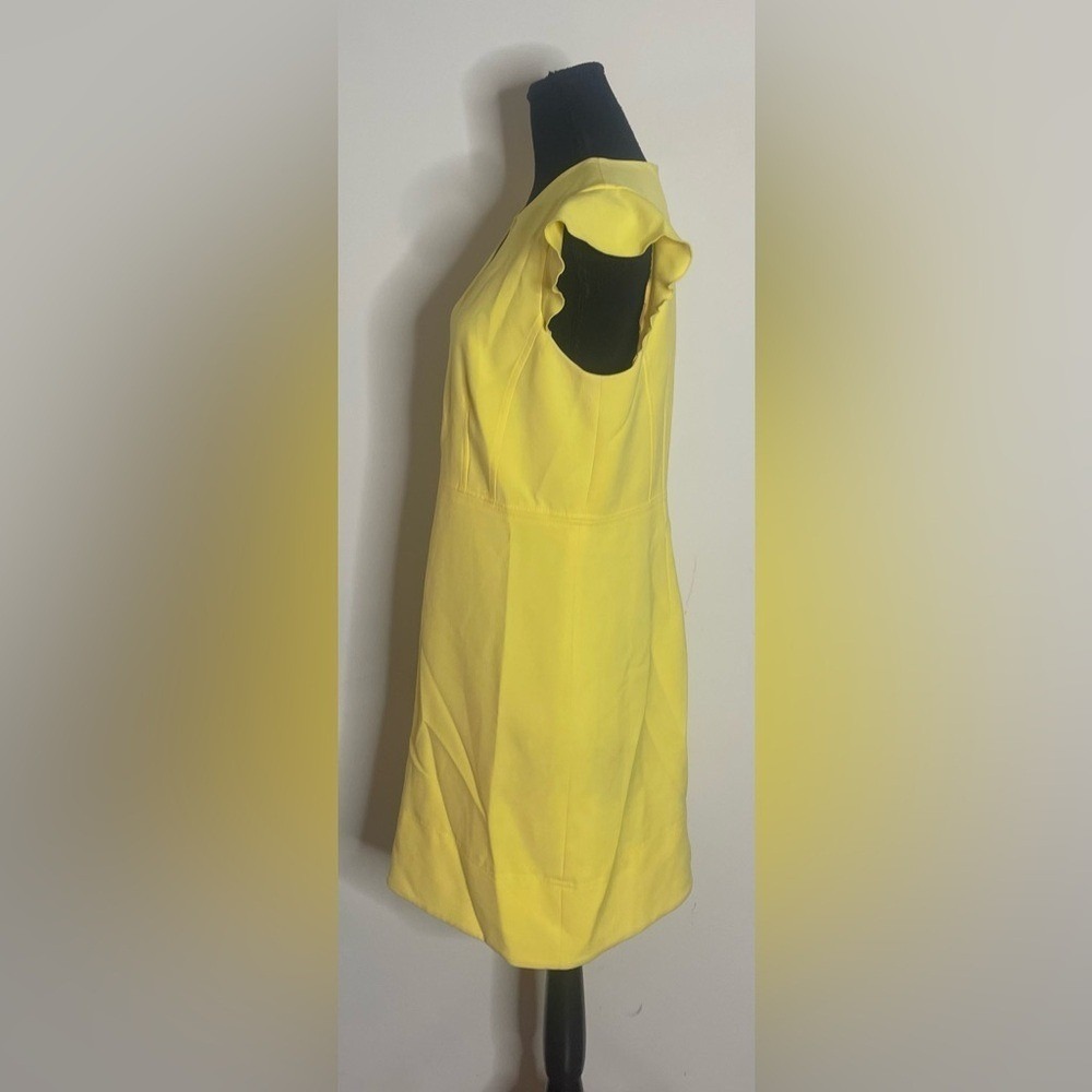 Ann Taylor- Sunny Yellow Formal Mini Dress Size 8 - Picture 4 of 15